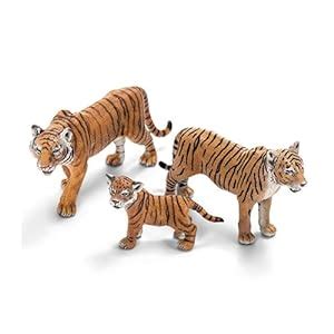 Schleich Asia Wild Life - TIGER FAMILY - 3 FIGURES: Amazon.co.uk: Toys & Games