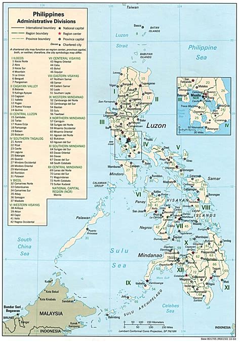 Large detailed administrative map of Philippines. Philippines large detailed administrative map ...