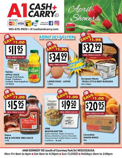 A1 Cash & Carry Flyer April 1 to 30