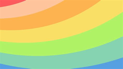 Free Pastel Rainbow Curved Stripes Background