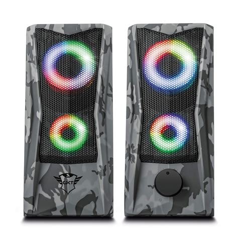 Trust Gaming GXT 606 Javv RGB-Illuminated 2.0 Speaker Set for PC and Laptop, USB Powered, 12W ...