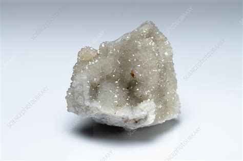 Quartz druse - Stock Image - C058/6962 - Science Photo Library