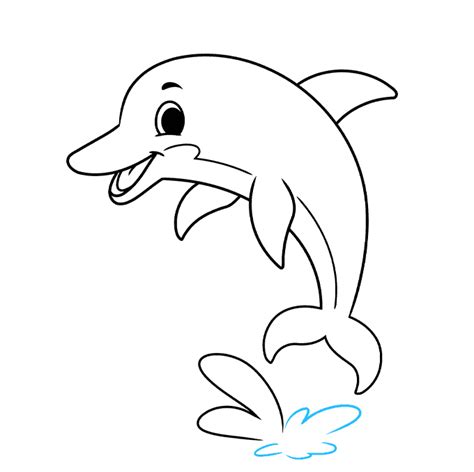 Dolphin Cartoon Drawing