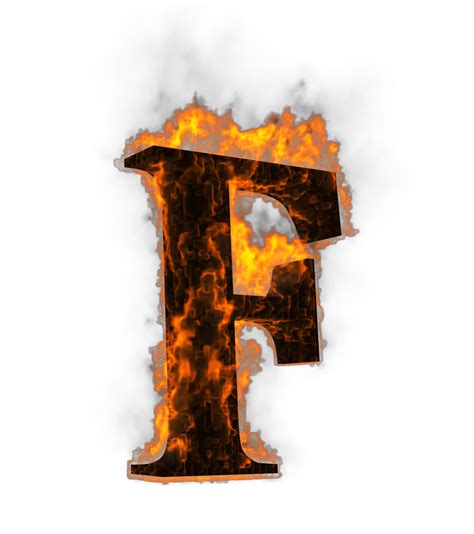 Fire alphabet 3d Rendering illustration. 24830615 PNG