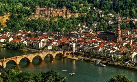 Castle Ruins and Old Bridge in Heidelberg by pingallery on DeviantArt