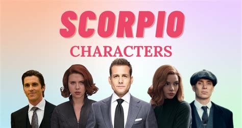 21 Fictional Characters with the Scorpio Zodiac Sign | So Syncd