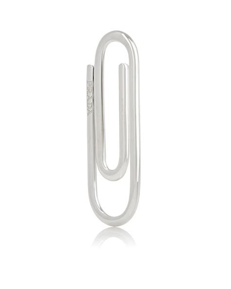 Prada Paperclip-shaped Money Clip in Silver (Metallic) for Men - Lyst