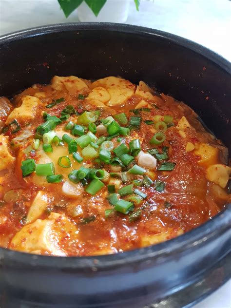 Korean food photo: Soft Tofu Stew (with Kimchi) - Maangchi.com