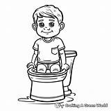 Potty Training Coloring Pages  Free & Printable sketch template