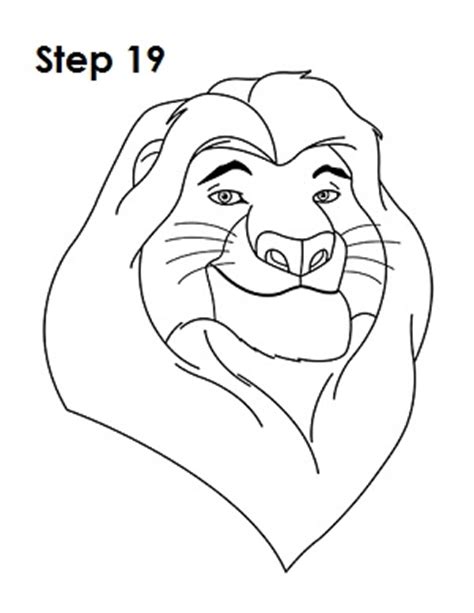 Lion King Drawing Step By Step at GetDrawings | Free download