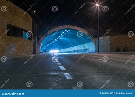 Amazing Night Photography Road Tunnel in Malaga in Long Time Exposure ...