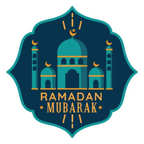 Ramadan Mubarak Mosque Sticker PNG & SVG Design For T-Shirts