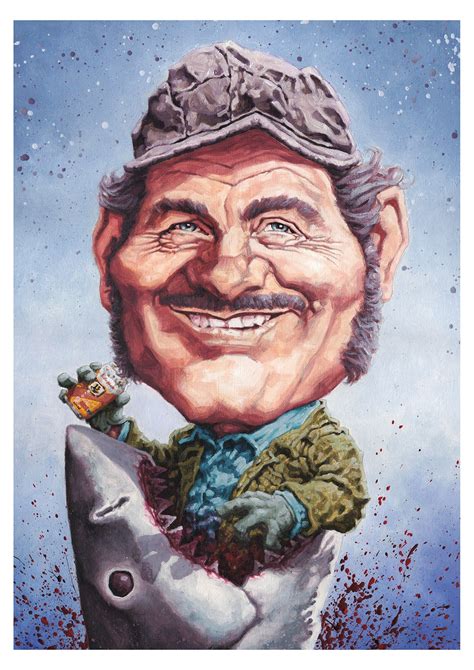 Quint From Jaws 42cm X 30cm Signed Art Print - Etsy Canada