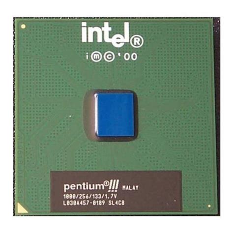 Intel Pentium III Coppermine Processor 1.0GHz 133MHz 256KB LGA 370 CPU, OEM