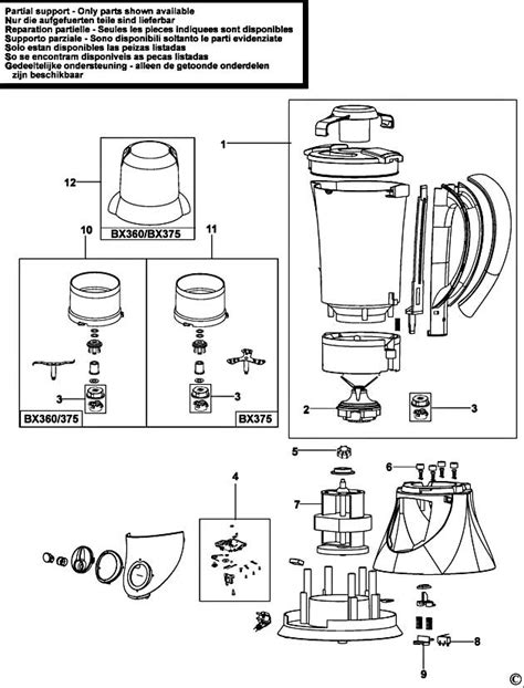 Black & Decker BX360 Type 2 Blender Spare Parts - Part Shop Direct