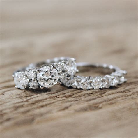 Custom platinum & diamond wedding set. Handcrafted in WI. - alyssaanna.com Classic Wedding Rings ...