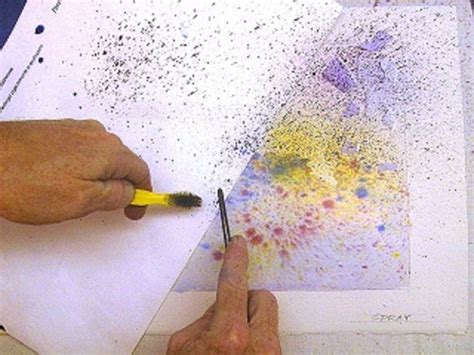 Fun Watercolor Techniques For Splattering & Spraying Paint | Watercolor painting techniques, Art ...