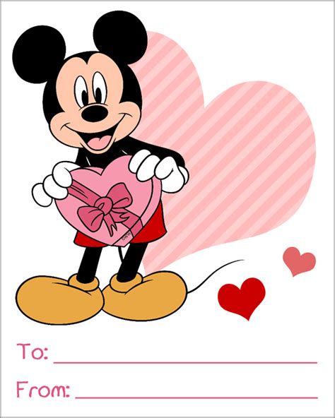 Printable Disney Valentine's Day Cards | Disneyclips.com