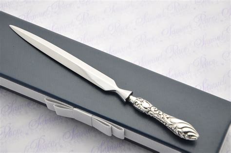 Heavy Ornate Pattern Sterling Silver Letter Opener Birmingham 1911 Gift ...