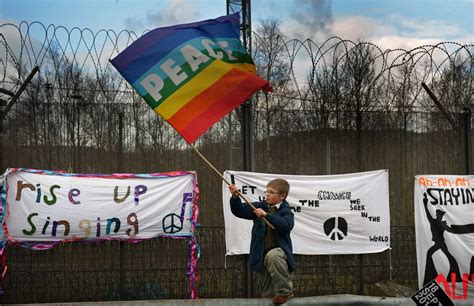 In Pictures: Protesters clash with police at Faslane during anti-Trident demonstration - Daily ...