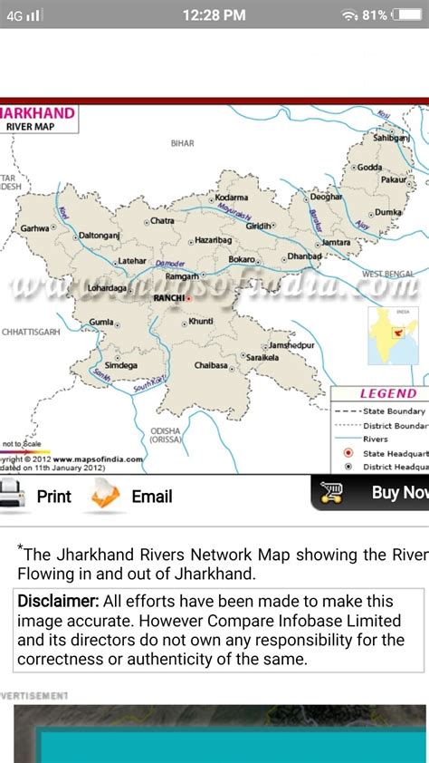 List of jharkhand rivers passing districts of jharkhand - Brainly.in