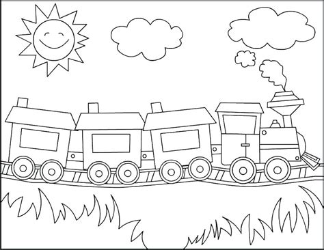 Christmas Train Coloring Pages at GetColorings.com | Free printable ...