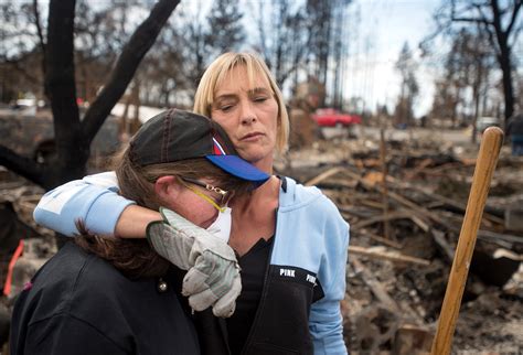 California Wildfire Victims Search Burned Homes for Memories