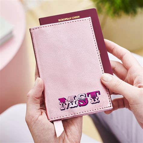 Personalised Women's Leather Passport Cover By Vida Vida ...