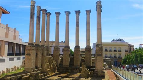 Córdoba, Spain - Roman temple ruins next to our hotel - YouTube