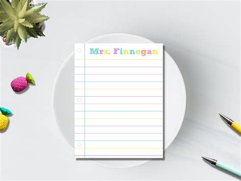 Personalized Teacher Notepads / Personalized Teacher Notebook ...