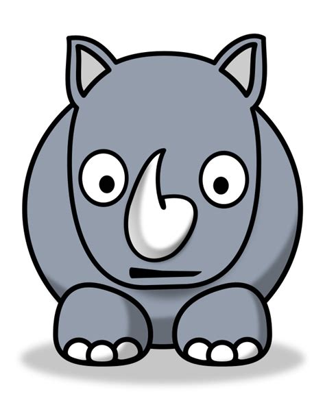 Black rhino - Openclipart