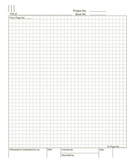 Printable Lab Notebook Paper