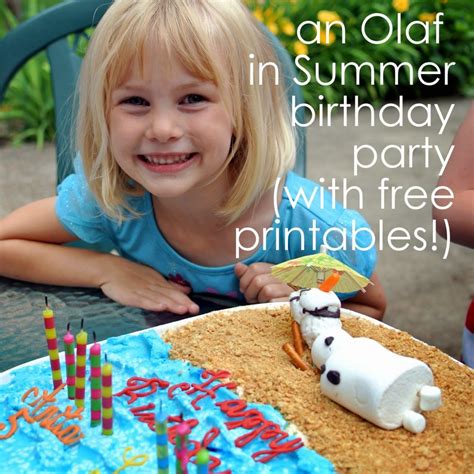 An Olaf in Summer Frozen Birthday Party, or THIS is what sacrificial love looks like - Catholic ...