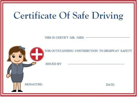 20 best Safe Driving Certificate Template images on Pinterest