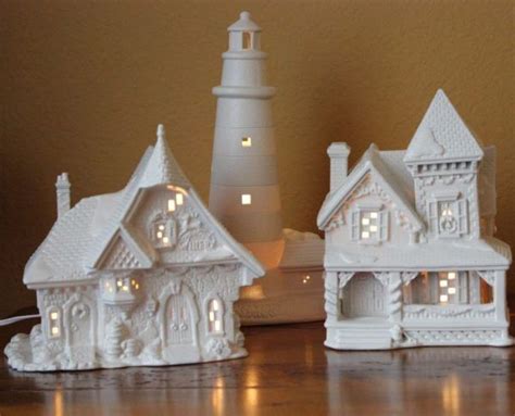 White Christmas village houses | Diy christmas village, Christmas home ...