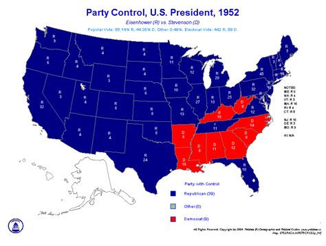 POLIDATA &REG ELECTION MAPS-PRESIDENT 1952