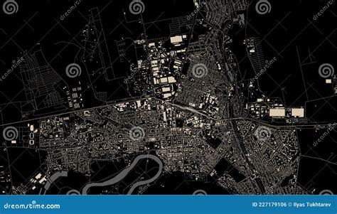 Map of the City of Tiraspol, Moldova Stock Vector - Illustration of ...