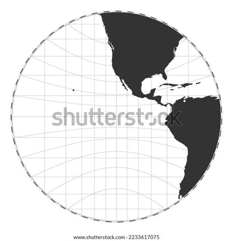 Vector World Map Gnomonic Projection Plain Stock Vector (Royalty Free) 2233617075 | Shutterstock