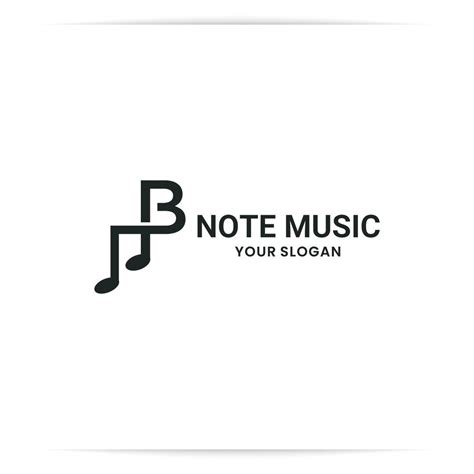 logo design b note music vector 8555594 Vector Art at Vecteezy