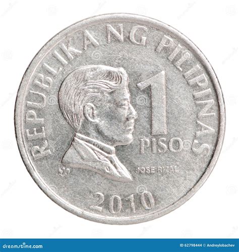 Philippine piso coin 1 stock photo. Image of rizal, market - 62798444