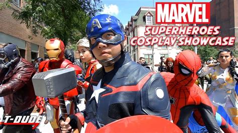 Marvel Superheroes Cosplay Showcase | T-Dude - YouTube