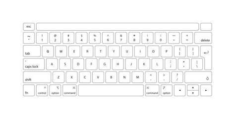 Laptop Keyboard Diagram