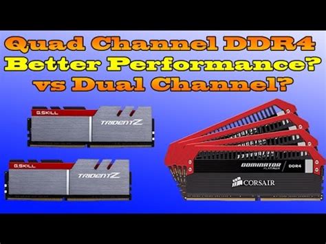 DDR4 Quad Channel Vs Dual Channel RAM What Should You Buy? The Simple & Easy Way Explained - YouTube