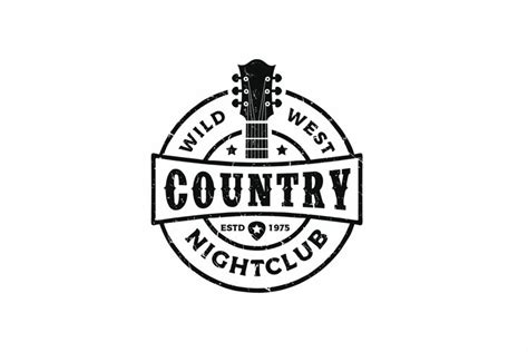 Vintage Rustic Classic Country Music Logo Design (1231797)