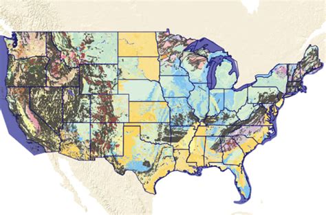 Geologic Map Of The United States – Map Vector