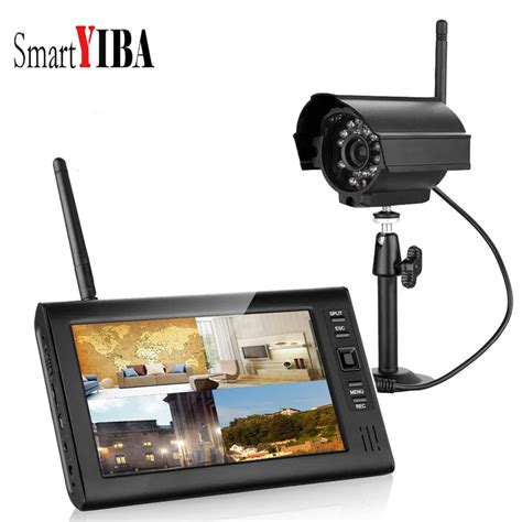 SmartYIBA DVR NVR Kits 7 inch TFT Digital 2.4G Wireless Cameras ...