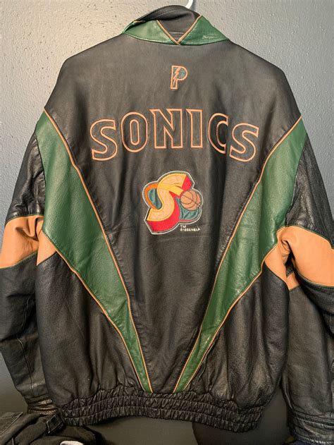 Vintage 1994 pro player nba Seattle SuperSonics leather jacket | Etsy