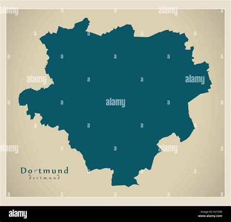 Modern Map - Dortmund city of Germany DE Stock Vector Image & Art - Alamy