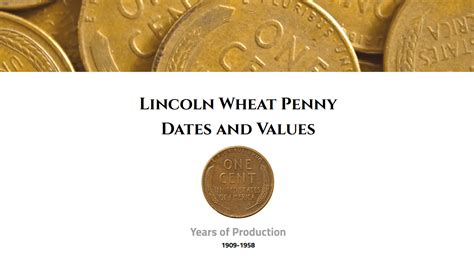 Lincoln Wheat Penny Key Dates & Values (1909-1958)