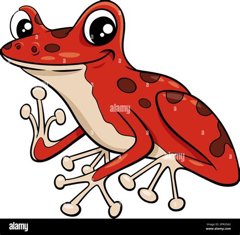 poison dart frog animal character cartoon illustration Stock Vector ...